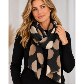 I'm Dutch Sjaal Groot Bollen Pashmina Zwart I'm Dutch Sjaal Groot Bollen Pashmina Zwart